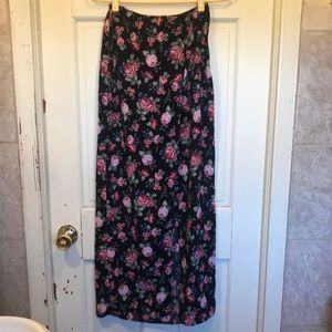 Long split leg skirt